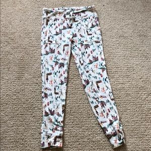 Aerie waffle winter-print pajama bottom